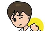 肩をたたく
